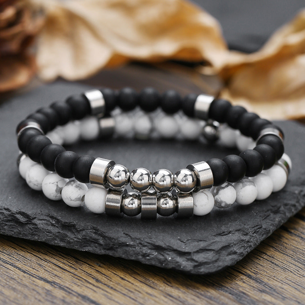 Micro-paved Zirconia Dice Bracelet Set