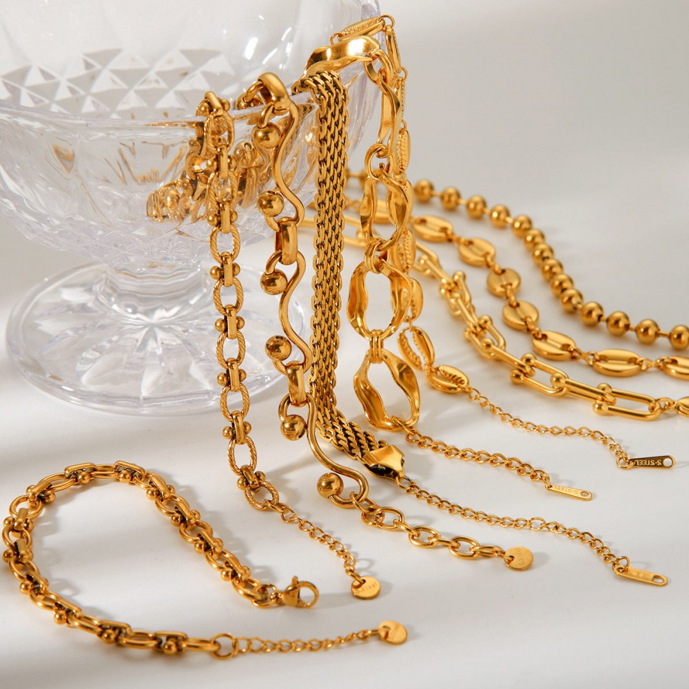Hot Selling 18K Gold Plated Bracelet Stainless Steel Bracele