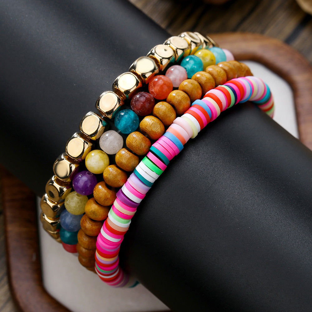 Micro-paved Zirconia Dice Bracelet Set