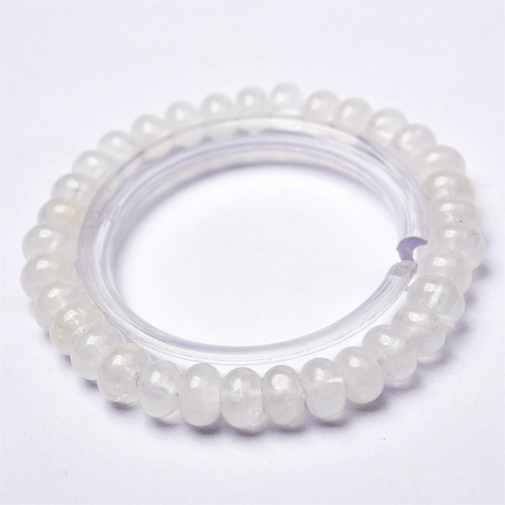 6mm natural stone abacus beads bracelet