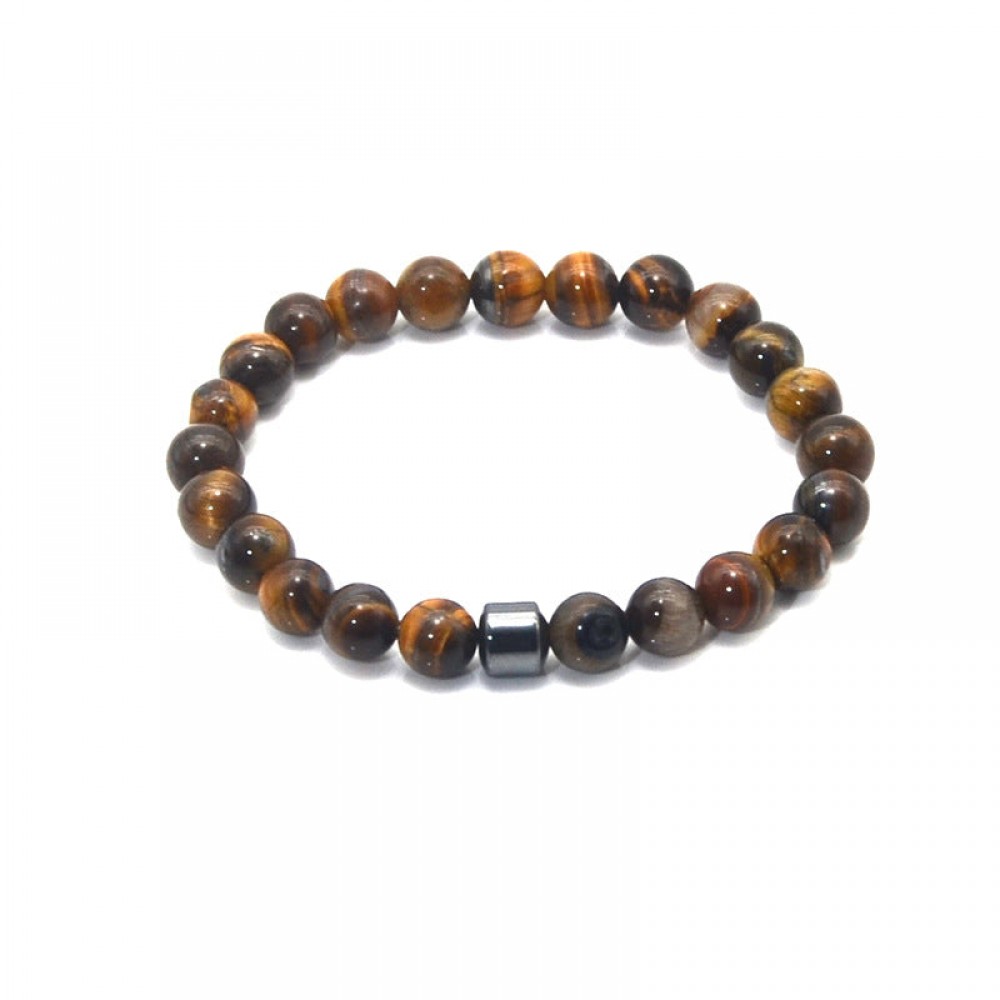 Natural Volcanic Stone Colorful Bracelet