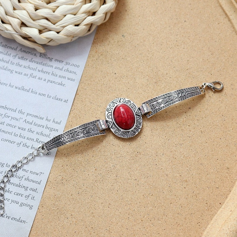 Colored Stone All-match Simple Bracelet