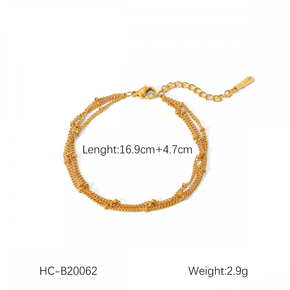 Hot Selling 18K Gold Plated Bracelet Stainless Steel Bracele
