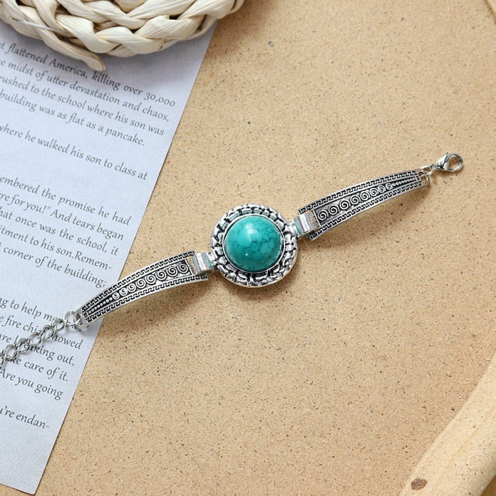 Colored Stone All-match Simple Bracelet