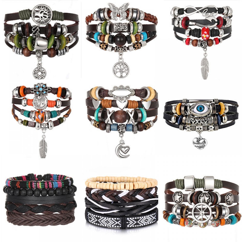 Vintage Men's Leather Bracelet