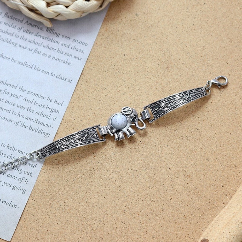 Colored Stone All-match Simple Bracelet