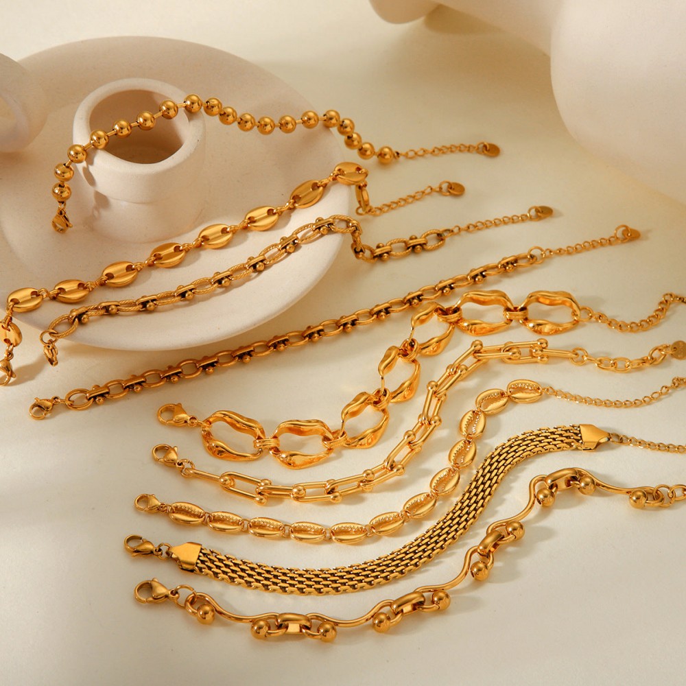 Hot Selling 18K Gold Plated Bracelet Stainless Steel Bracele