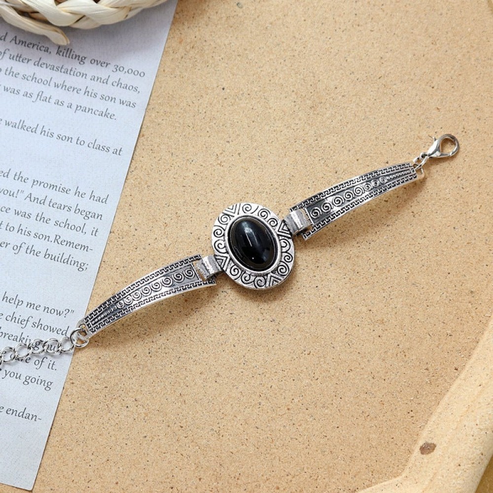 Colored Stone All-match Simple Bracelet