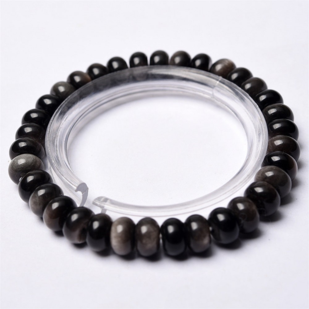 6mm natural stone abacus beads bracelet