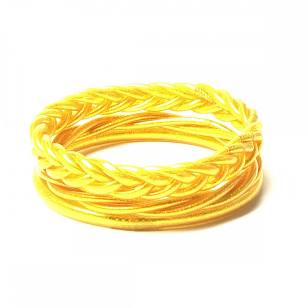 Braided Bracelet PVC Silicone Tube Leopard Leather Bracelet 