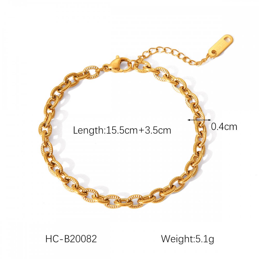 Hot Selling 18K Gold Plated Bracelet Stainless Steel Bracele