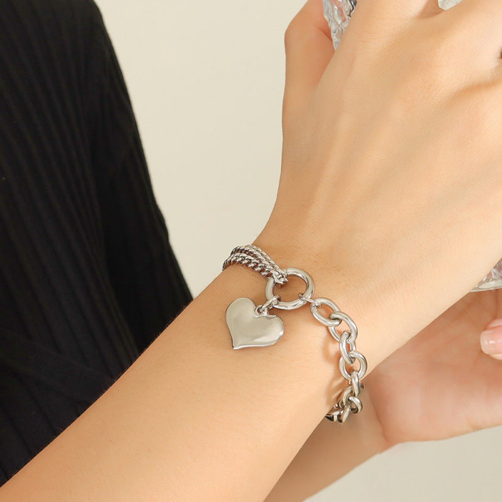 titanium steel 18K gold plated Cuban chain splicin
