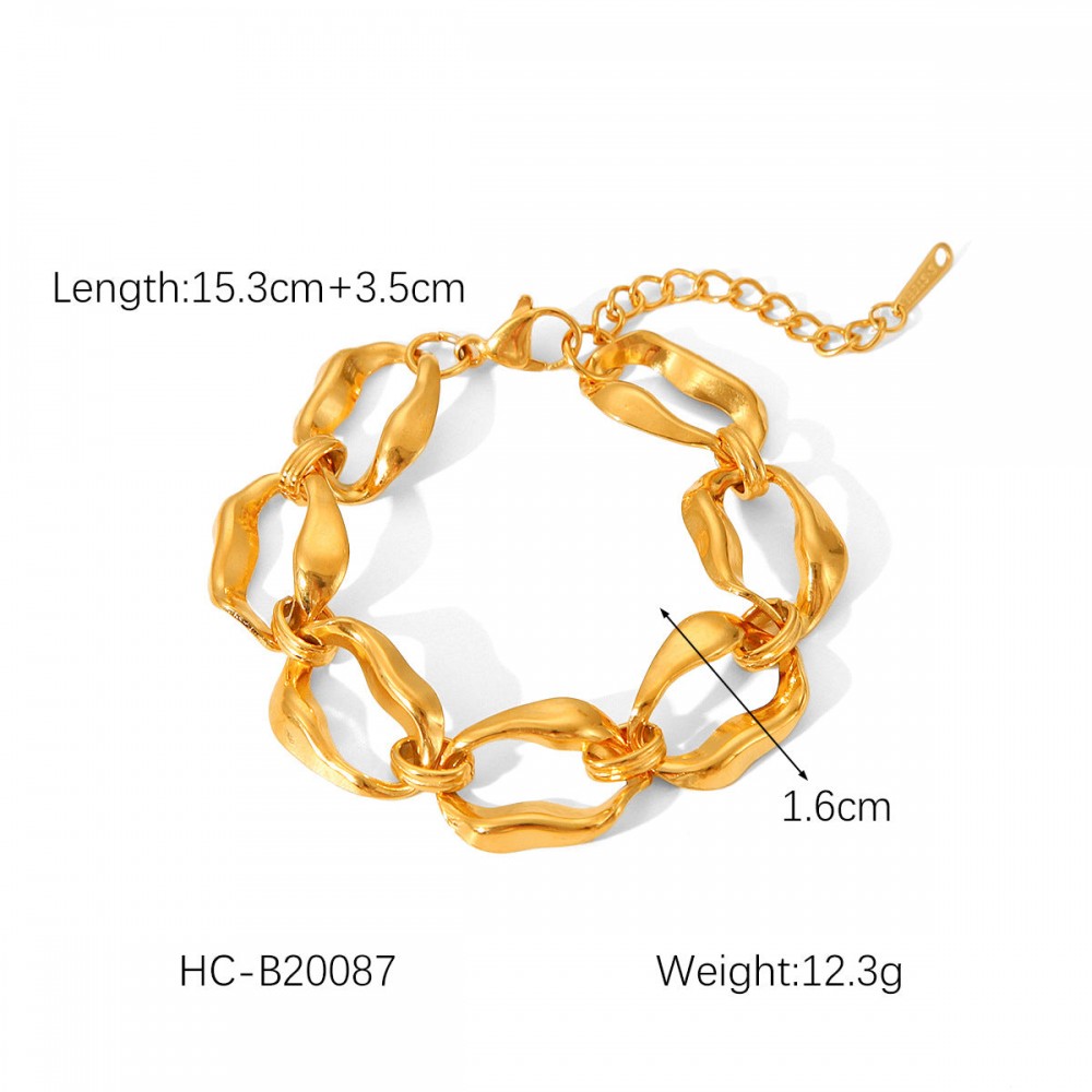Hot Selling 18K Gold Plated Bracelet Stainless Steel Bracele