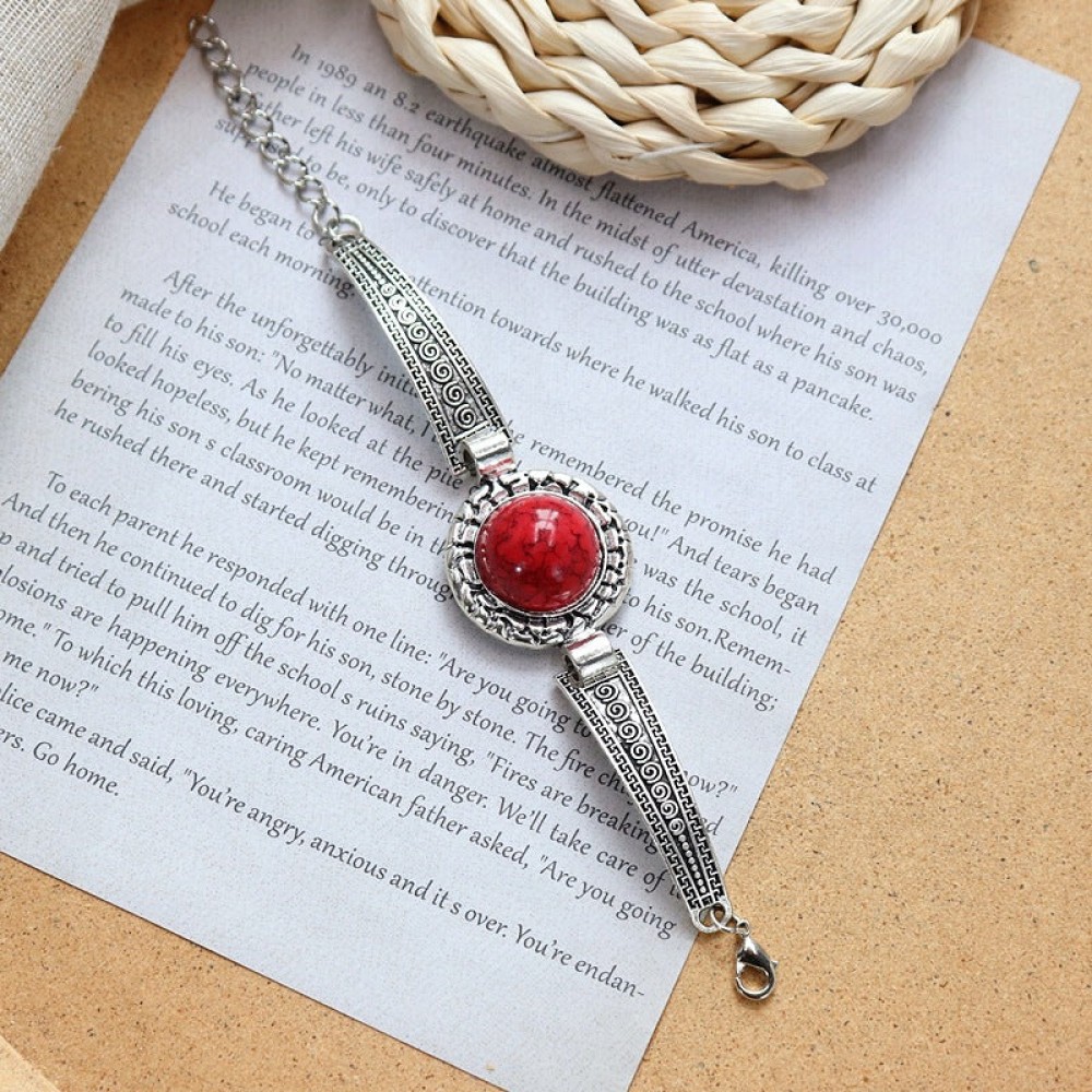Colored Stone All-match Simple Bracelet