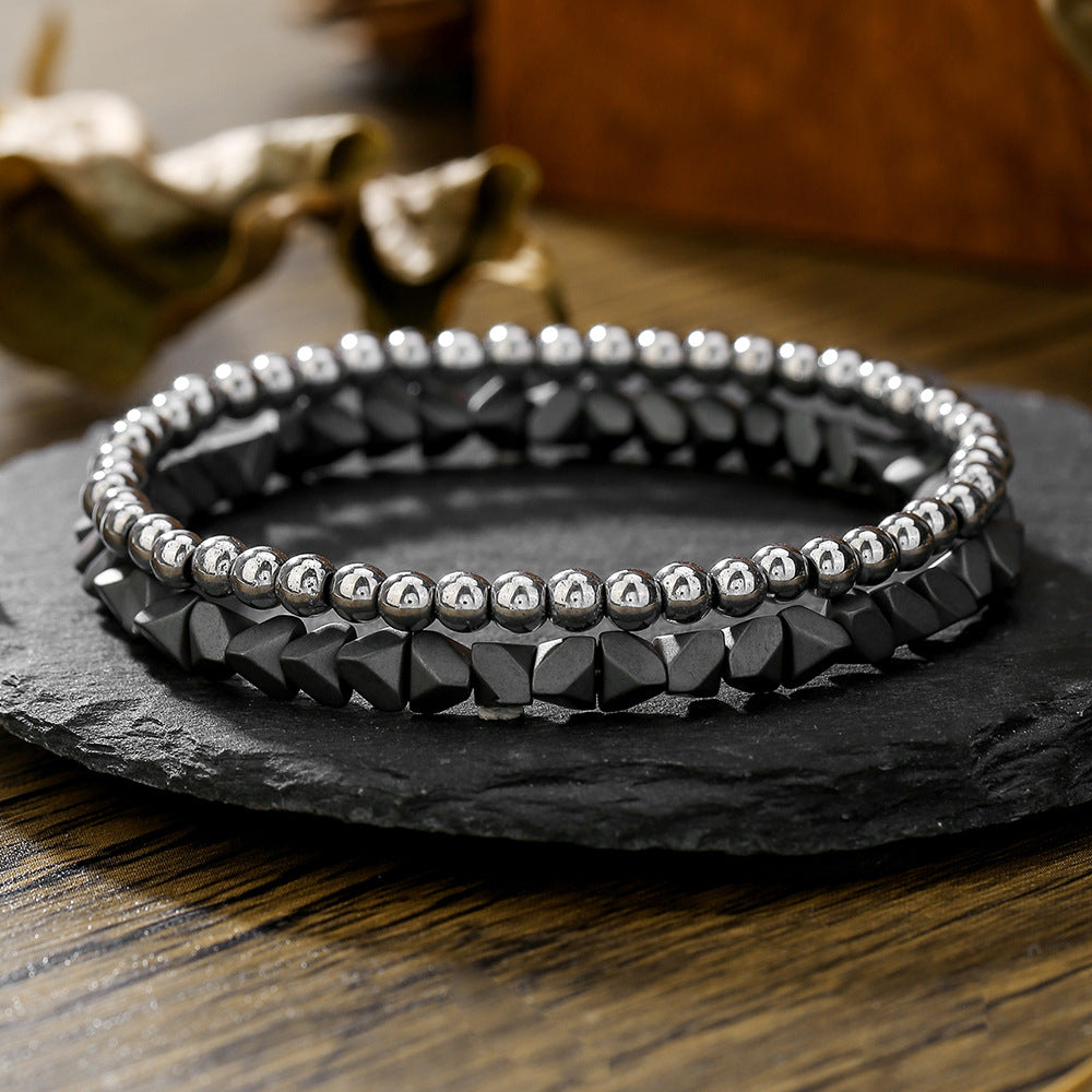 Micro-paved Zirconia Dice Bracelet Set