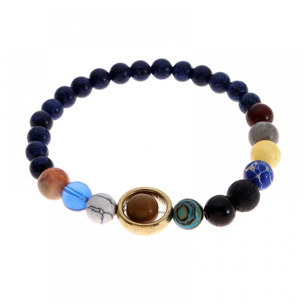 Natural Volcanic Stone Colorful Bracelet