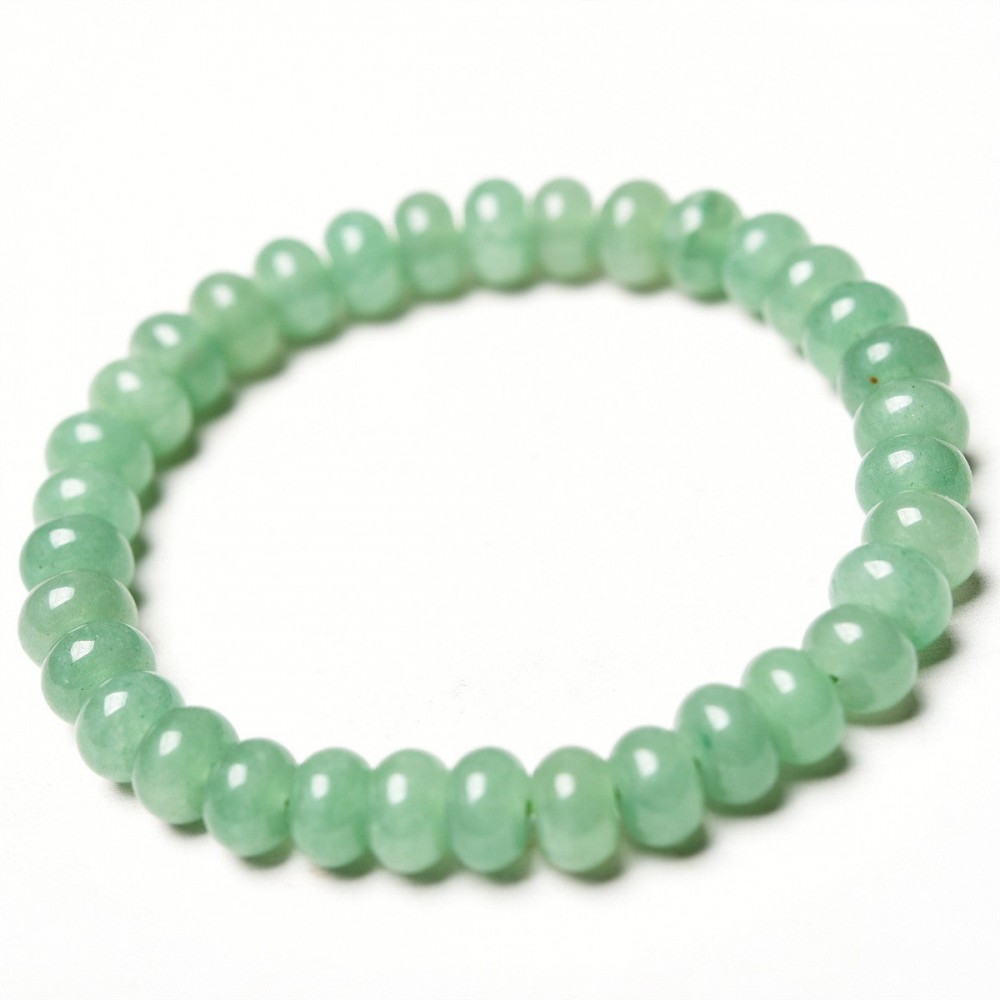 6mm natural stone abacus beads bracelet