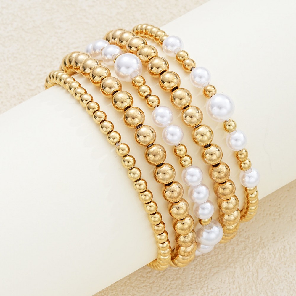 Niche creative design temperament beaded bracelet set sweet 