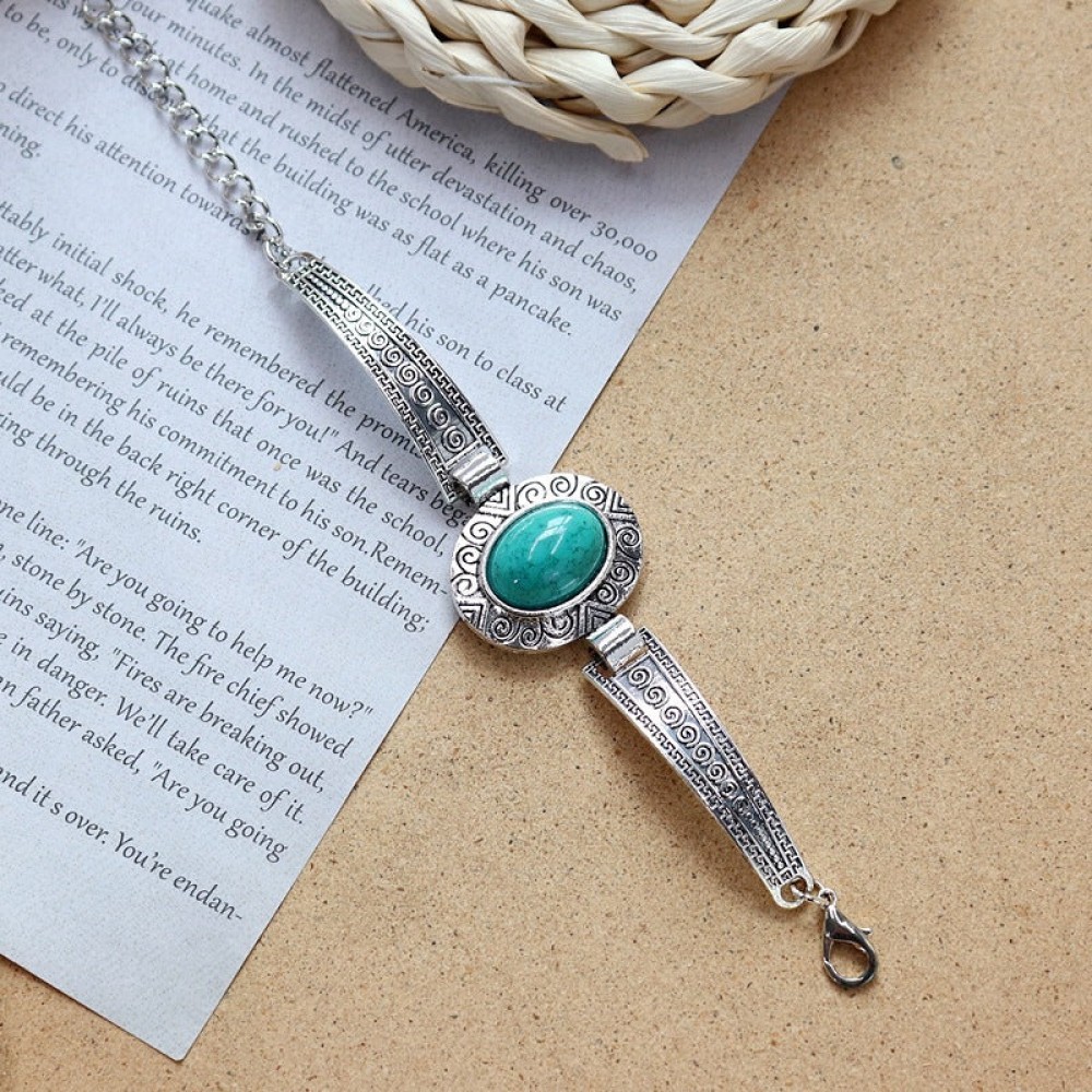 Colored Stone All-match Simple Bracelet