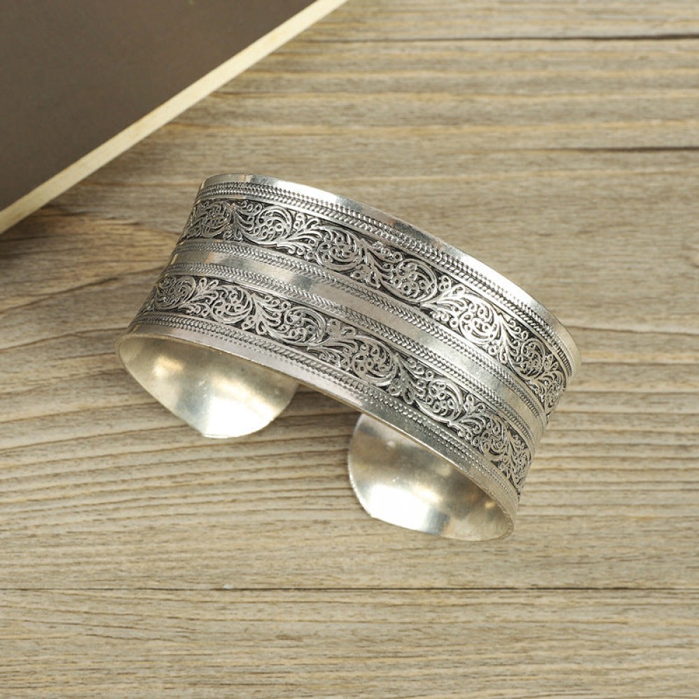 Retro Ethnic Style Silver Bracelet