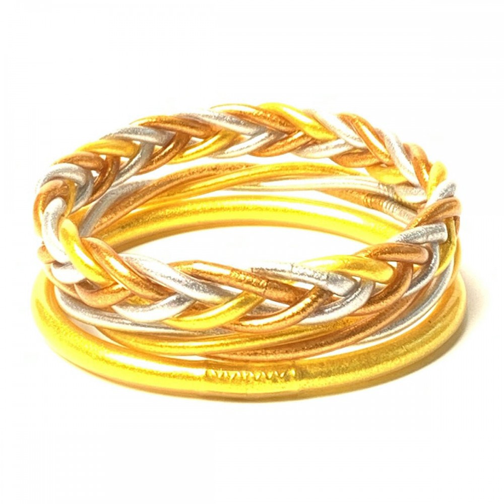 Braided Bracelet PVC Silicone Tube Leopard Leather Bracelet 