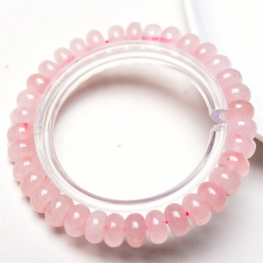 6mm natural stone abacus beads bracelet