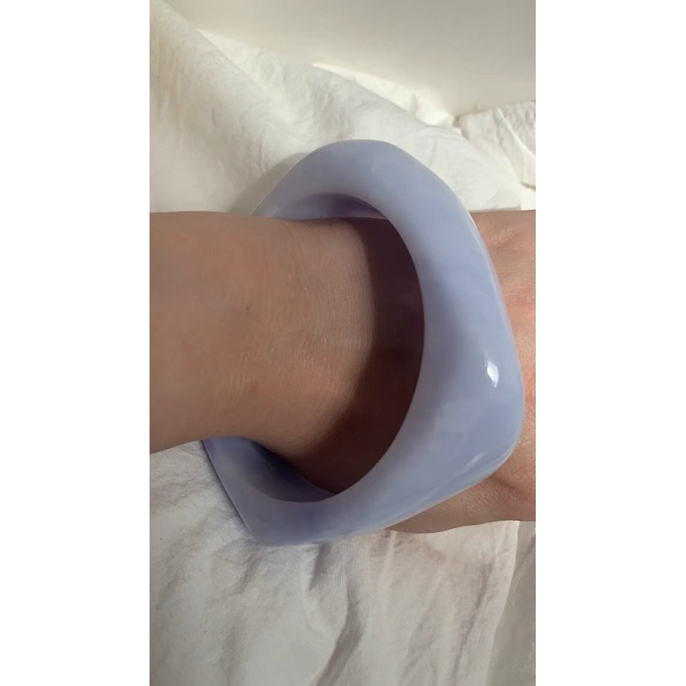 Vintage Acrylic Geometric Irregular Ring Resin Bracelet