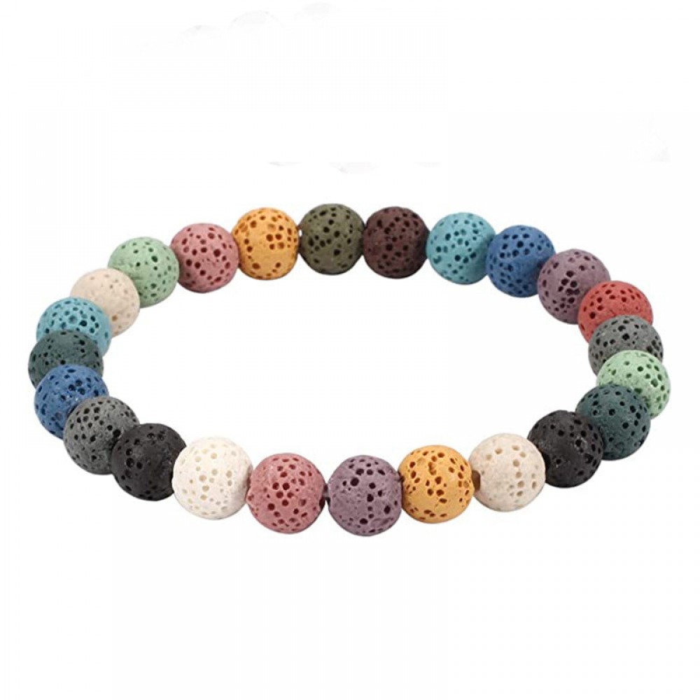 Black Gallstone Color Frosted Bracelet OLY-BT-LongR037