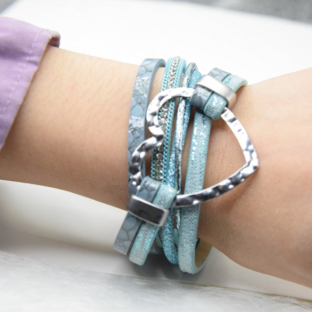 6pcs Exaggerated Heart Accessories Wrist Jewelry Magnetic Cl