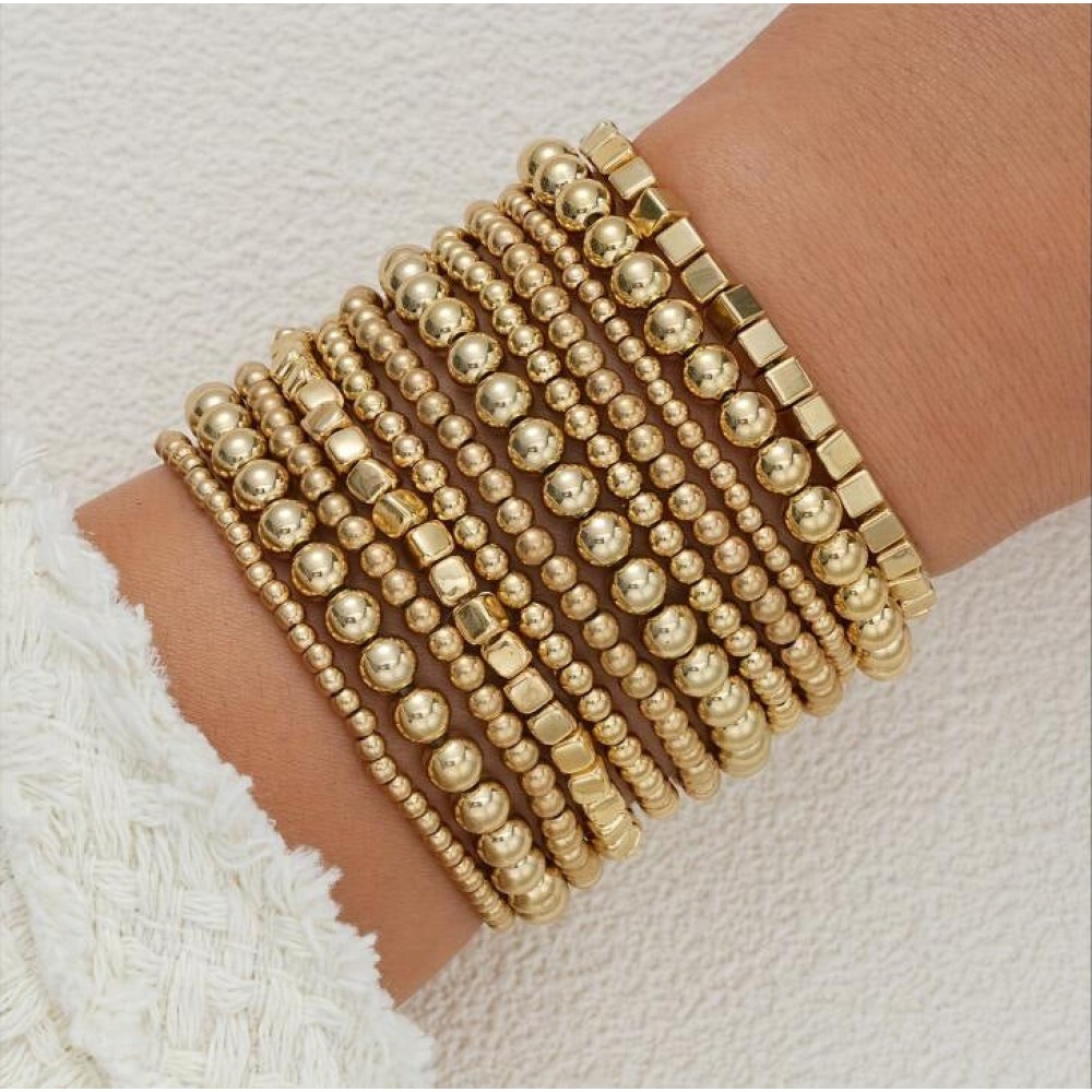 Niche creative design temperament beaded bracelet set sweet 