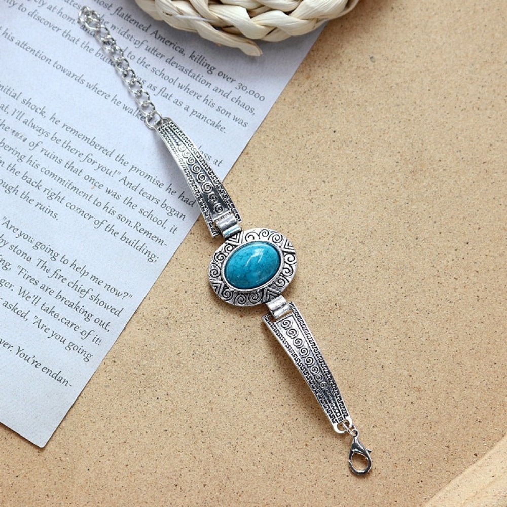 Colored Stone All-match Simple Bracelet