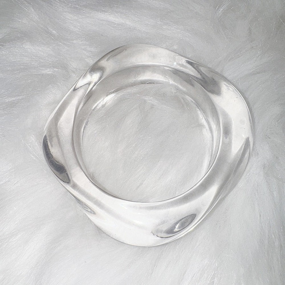 Vintage Acrylic Geometric Irregular Ring Resin Bracelet